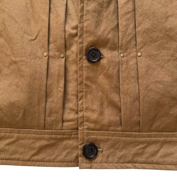 Skinler Size 2XL Brown Jacket Work Chore Coat Collared Lined Yellowstone - Picture 5 of 9